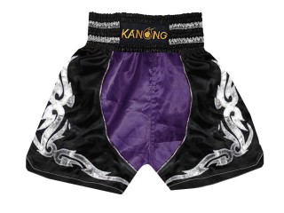 拳擊 褲 : KNBSH-202-紫色-黑色